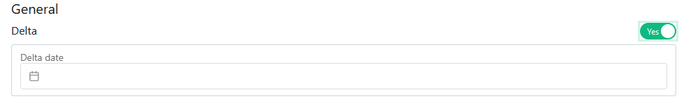 Connect Platform Integration - Delta