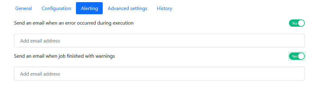 Connect Platform Integration - Job alerts