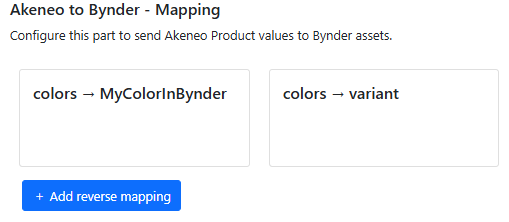 Akeneo reverse mapping