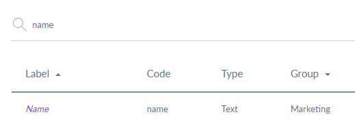 Akeneo Product attribute filtered list