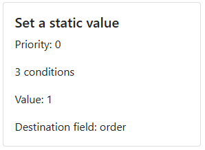 Bynder static value rule