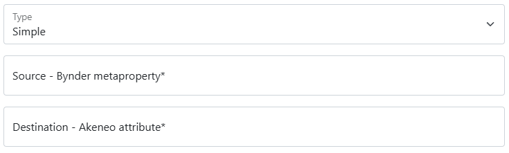 Bynder Simple metaproperty import