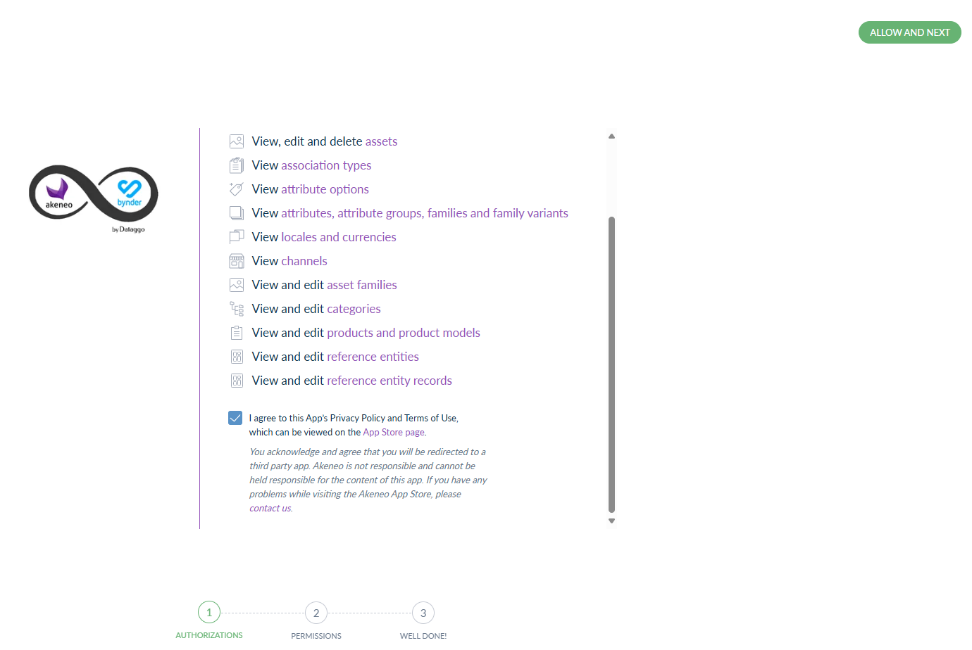 General Akeneo connect application