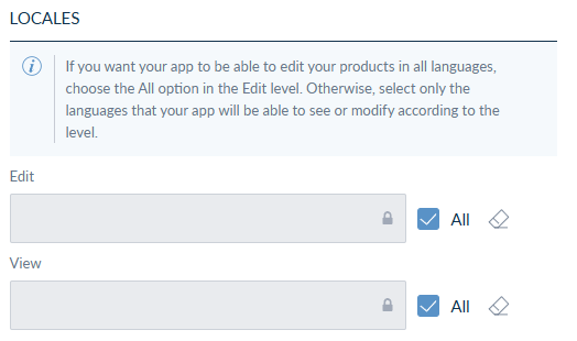 General Akeneo locales