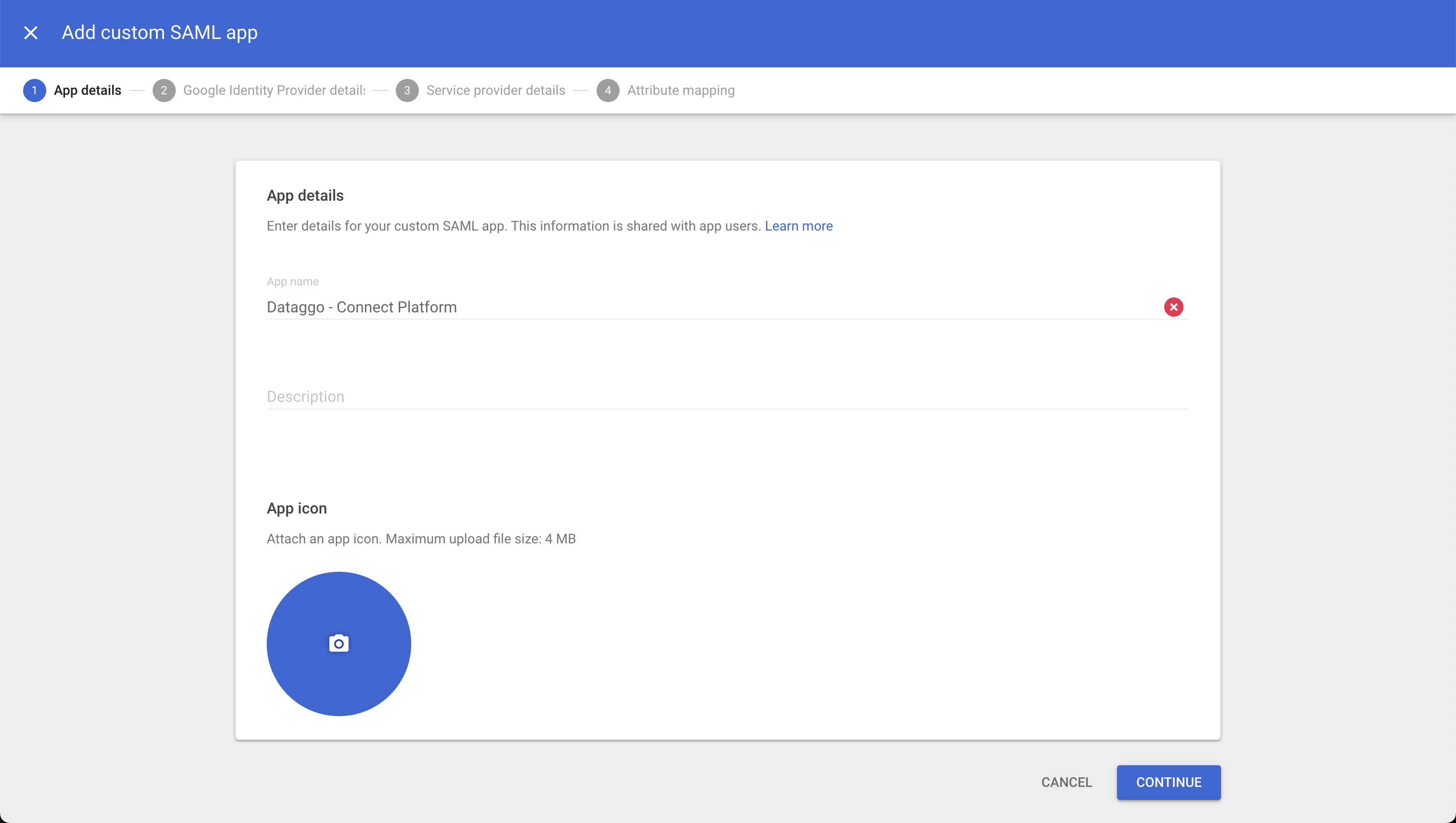 SSO google saml app