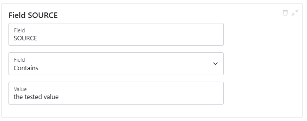 General filter contains