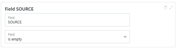 General filter is empty