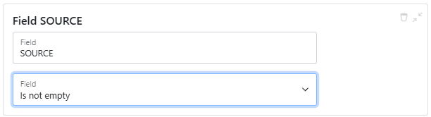 General filter is not empty