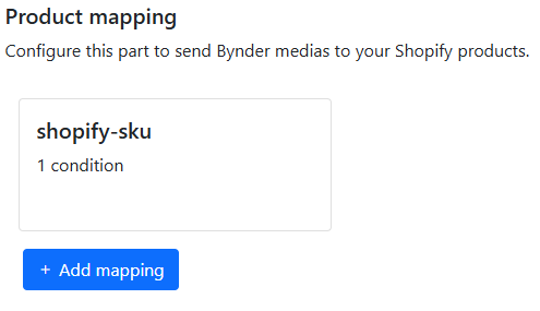 Bynder x Shopify - Product mappings