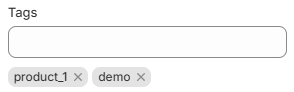 Shopify - tags