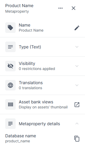 Metaproperty Product Name